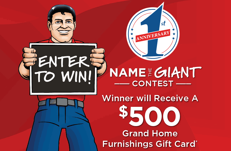 Enter to Win! Name the Giant Contest